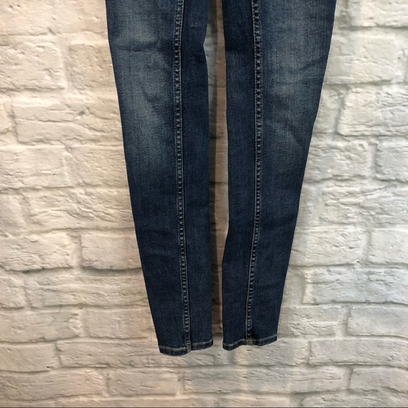 Free People High Rise Long Lean Skinny Jean 24” - Picture 4 of 9